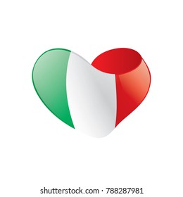 Italy flag, vector illustration