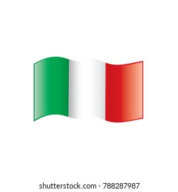 Italy flag, vector illustration