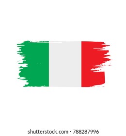 Italy flag, vector illustration