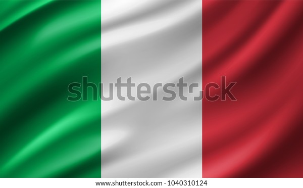 Italy Flag in Vector\
Illustration
