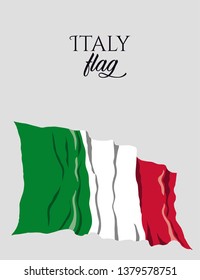 Italy Flag. Flag of Italy vector. Vector illustration. EPS 10.