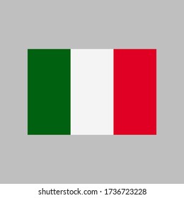 Italy flag vector illustration in high quality for ui and ux, website or mobile application