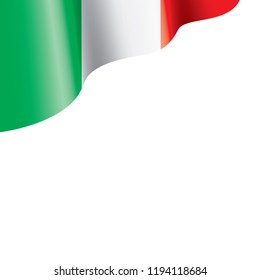 Italy flag, vector illustration on a white background.