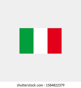 Italy flag. Vector illustration on gray background