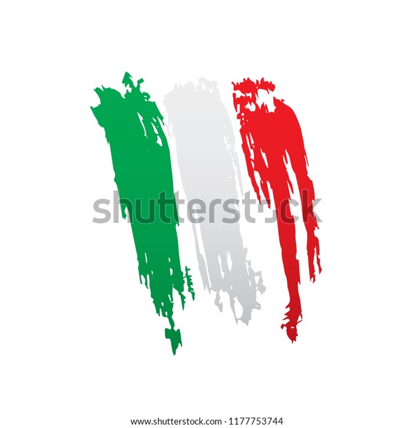 Italy Flag Vector Illustration On White Stock Vector (Royalty Free ...