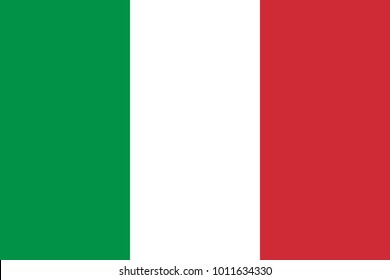 Italy flag vector. National Flag of Italy vector illustration.