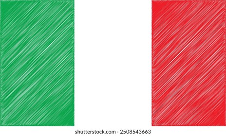 Italy Flag Vector. This file is suitable for digital editing and printing of any size. Symbol of patriotism and freedom.