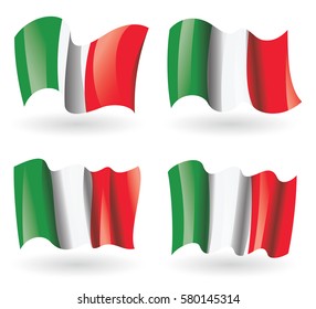 Italy Flag Waving Set