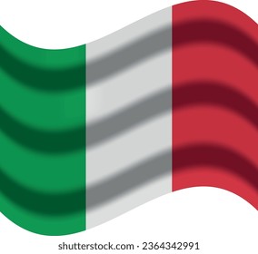 italy flag with wind icon