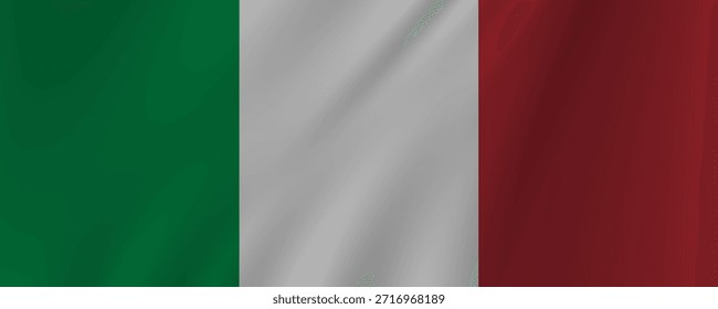 Itália Bandeira Vento Acenando para Cima