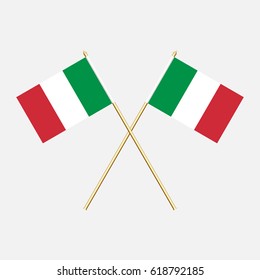 Italy; Italy Flags. Vector illustration.
