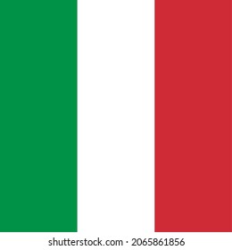 Icono de bandera de país cuadrado de Italia