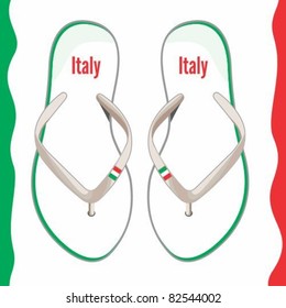 Italy flip flop sandals