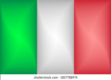 Bandera de degradado de Italia - Ilustración, 
Bandera tridimensional de Italia