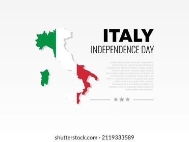 Italy Independence day background banner for national celebration on June 2 nd.