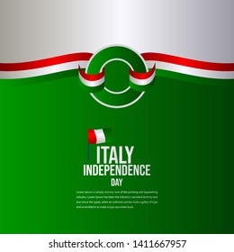 Italy Independence Day Celebration Vector Template Design Illustration
