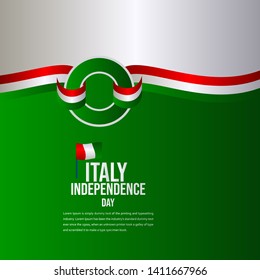 Italy Independence Day Celebration Vector Template Design Illustration