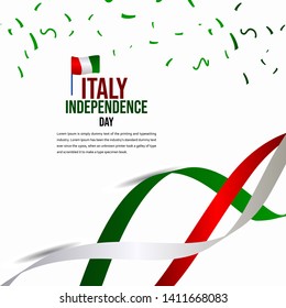 Italy Independence Day Celebration Vector Template Design Illustration