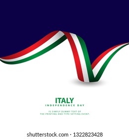 Italy Independence Day Vector Template Design Illustration