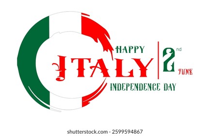 Italy Independence Day Vector Template Design Illustration. 