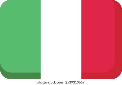 Italy Italia Italian flag travel icon illustration country emblem