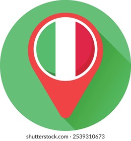 Italy Italia Italian flag travel icon illustration country emblem