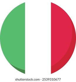 Italy Italia Italian flag travel icon illustration country emblem