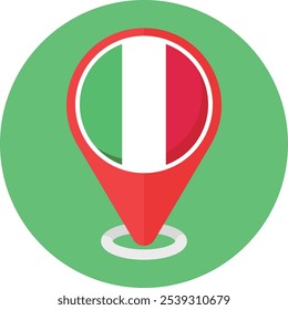 Italy Italia Italian flag travel icon illustration country emblem