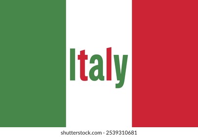 Italy Italia Italian flag travel icon illustration country emblem