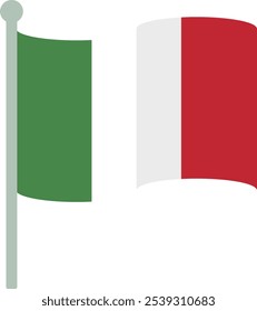 Italy Italia Italian flag travel icon illustration country emblem