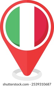 Italy Italia Italian flag travel icon illustration country emblem