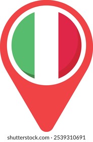 Italy Italia Italian flag travel icon illustration country emblem