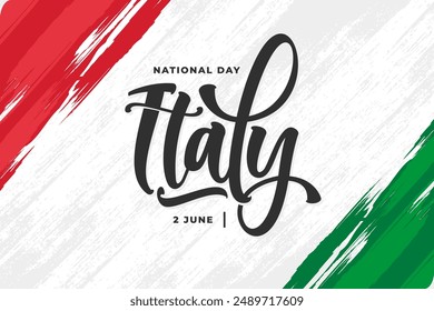 italy lettering background vector design