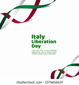 Italy Liberation Day Vector Template Design Illustration