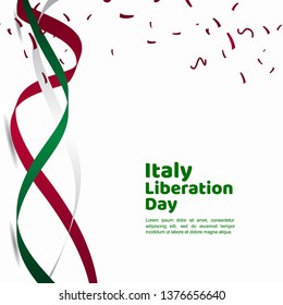 Italy Liberation Day Vector Template Design Illustration