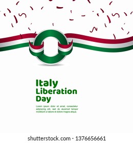 Italy Liberation Day Vector Template Design Illustration