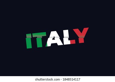 Italy Logo Flag Design Full Vector Stock Vector (Royalty Free ...