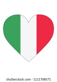 Italy Love Flag