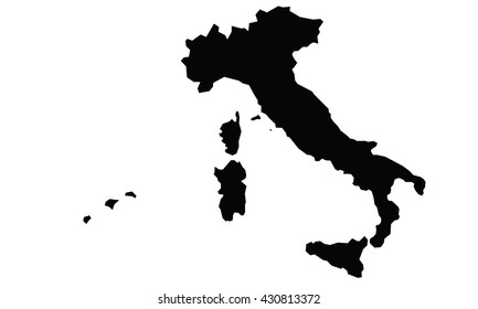 Italy Map Stock Vector (Royalty Free) 430813372 | Shutterstock