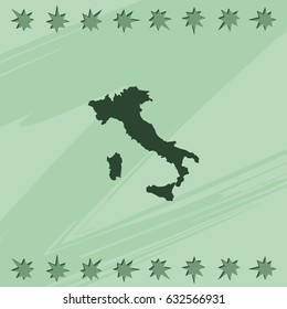 Italy map.