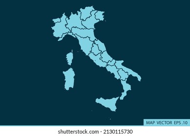 Italy map ,Abstract mash line and point scales on dark background for your web site design map logo, app, ui ,Travel. Vector illustration eps 10.