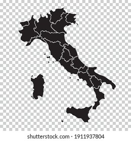 Mapa de Italia. Mapa con todas las provincias y tierras.