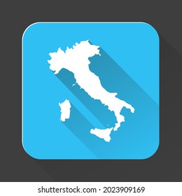 Italy map with borders isolated on background
