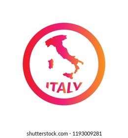 italy map button