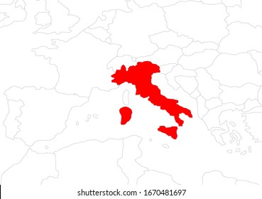 Italienische Vektorillustration-Abbildung