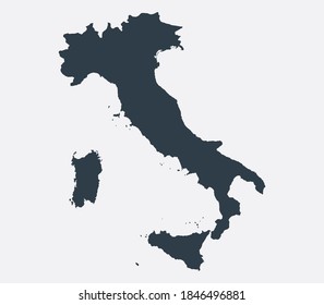 Italienische Karte, Landkarte 