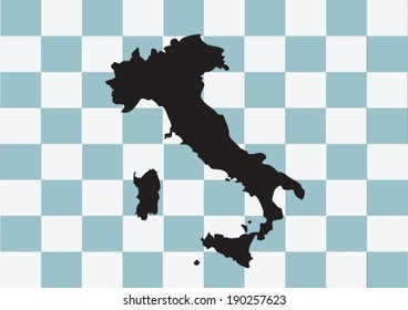 italy map and flag idea design