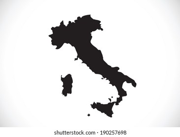 italy map and flag idea design