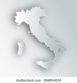 Italy Map Frame Icon