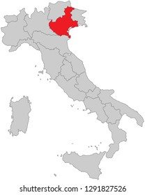 Italy - Map of Italy (high detailed)
